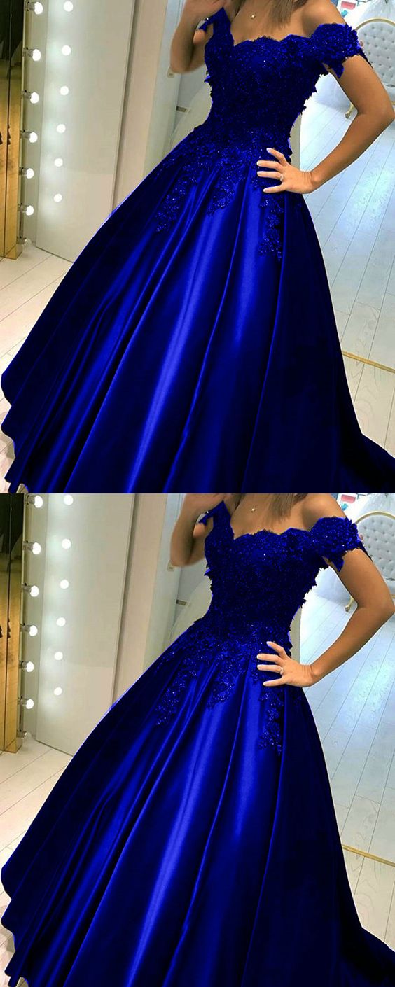 royal blue gown dress
