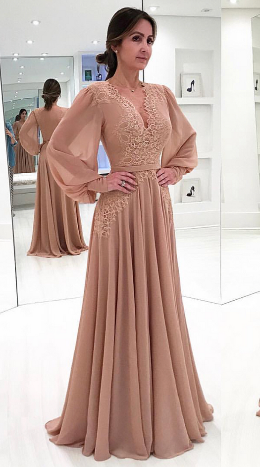 Dusty Pink Chiffon Photo Shoot Dress