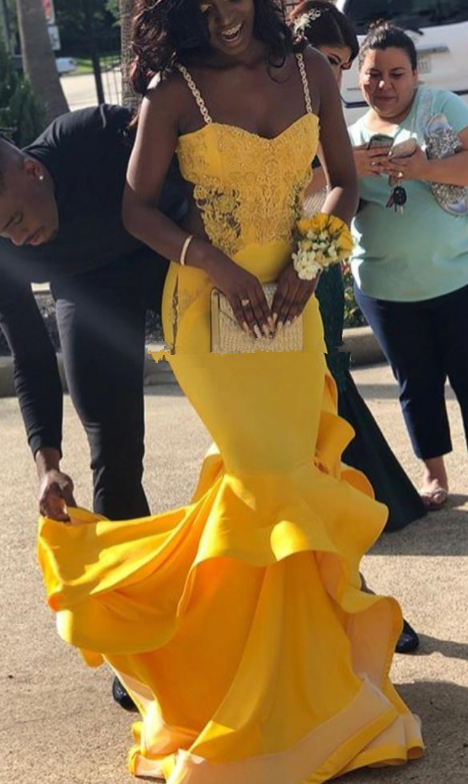 yellow and black prom