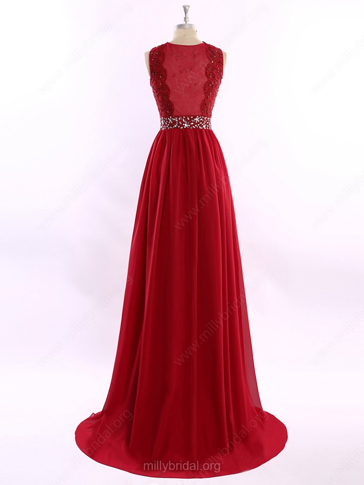 Real Photo Sheer Neckline Black Evening Dress, Sexy Slim Open Back