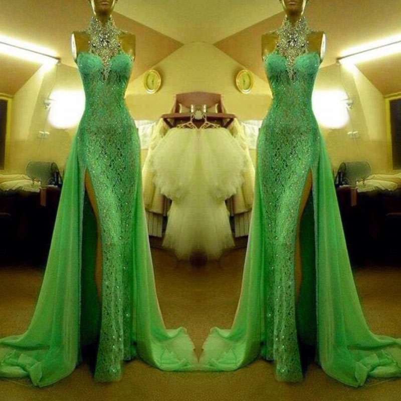 Green Prom Dress,custom Prom Dress,luxury Prom Dress,slim Prom Dress
