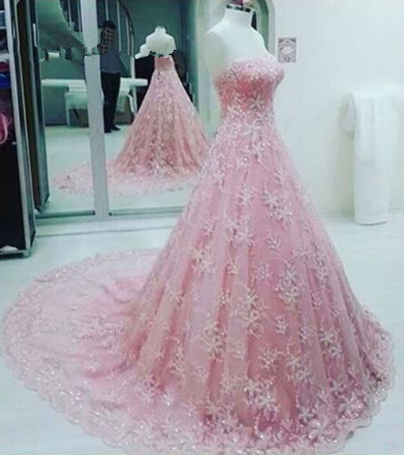 Pink  Lace Formal Doggy Dress main image 0
